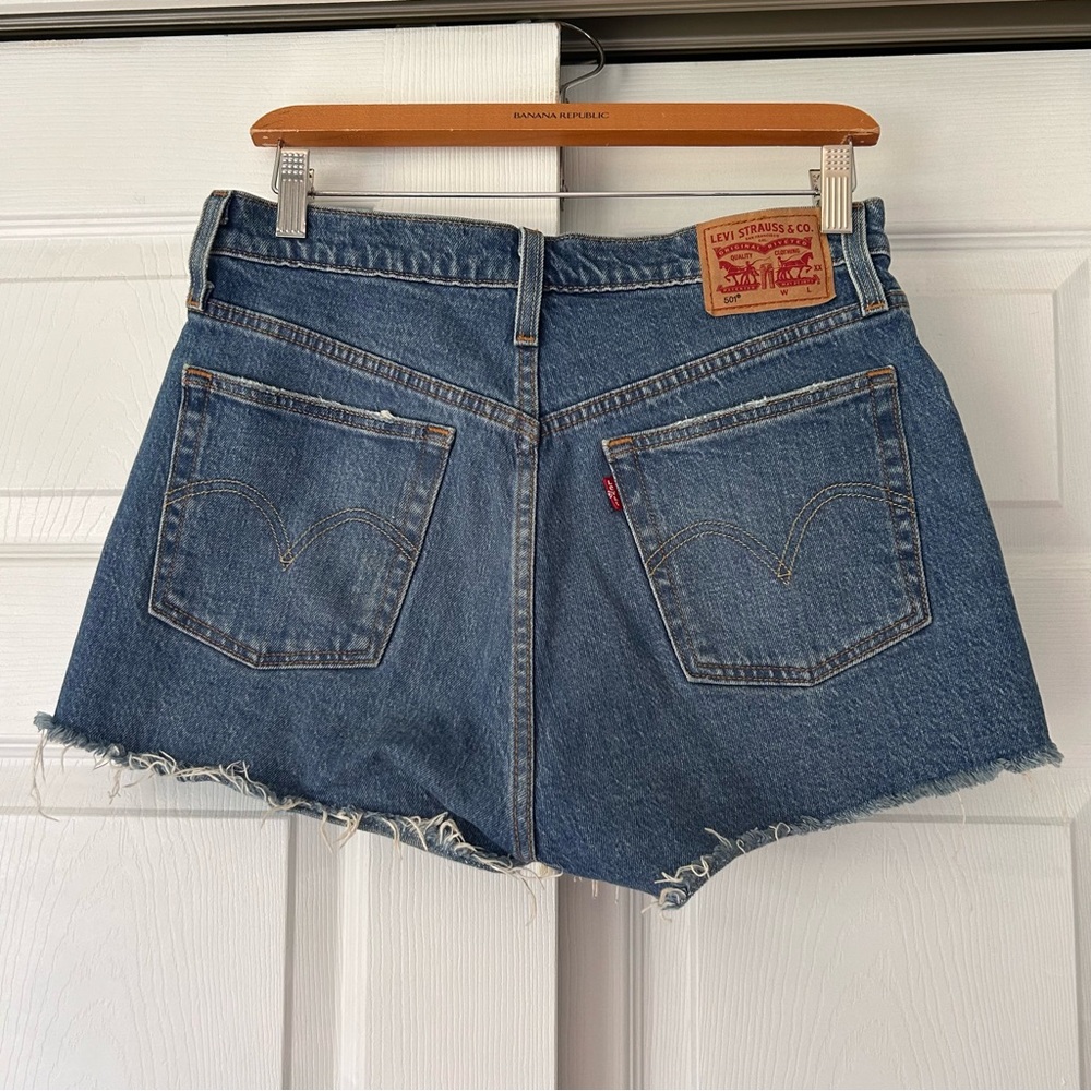 Levi 501 Dark Denim Short Jean